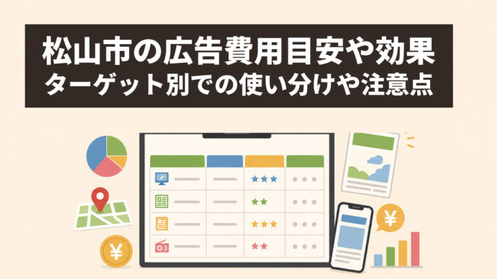 松山市の広告費用目安や効果｜ターゲット別での使い分けや注意点の画像