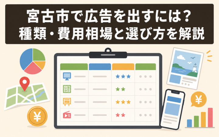 宮古市で広告を出すには？ 種類・費用相場と選び方を解説の画像