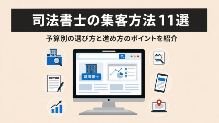 司法書士の集客方法11選|予算別の選び方と進め方のポイントを紹介の画像