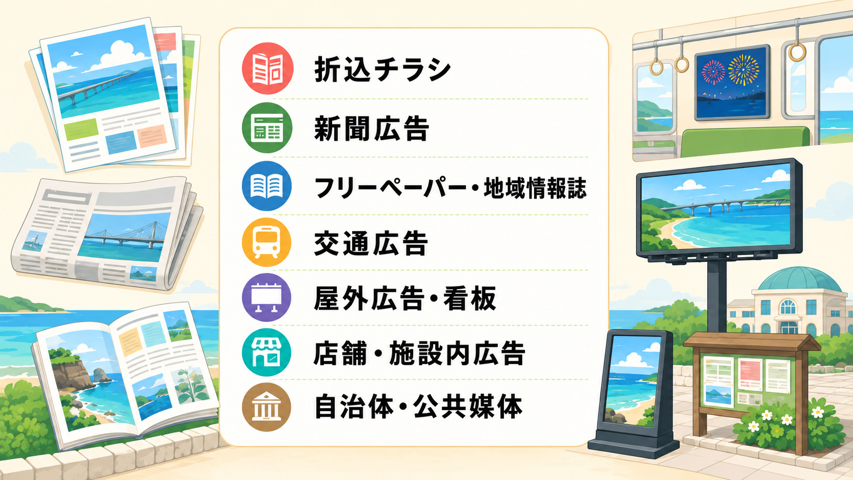 宮古市で使えるオフライン広告の種類