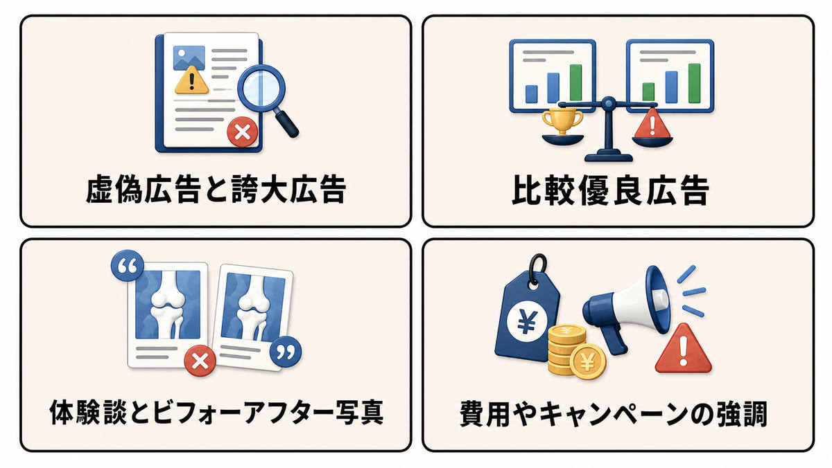 整形外科の広告で避けるべき禁止表現