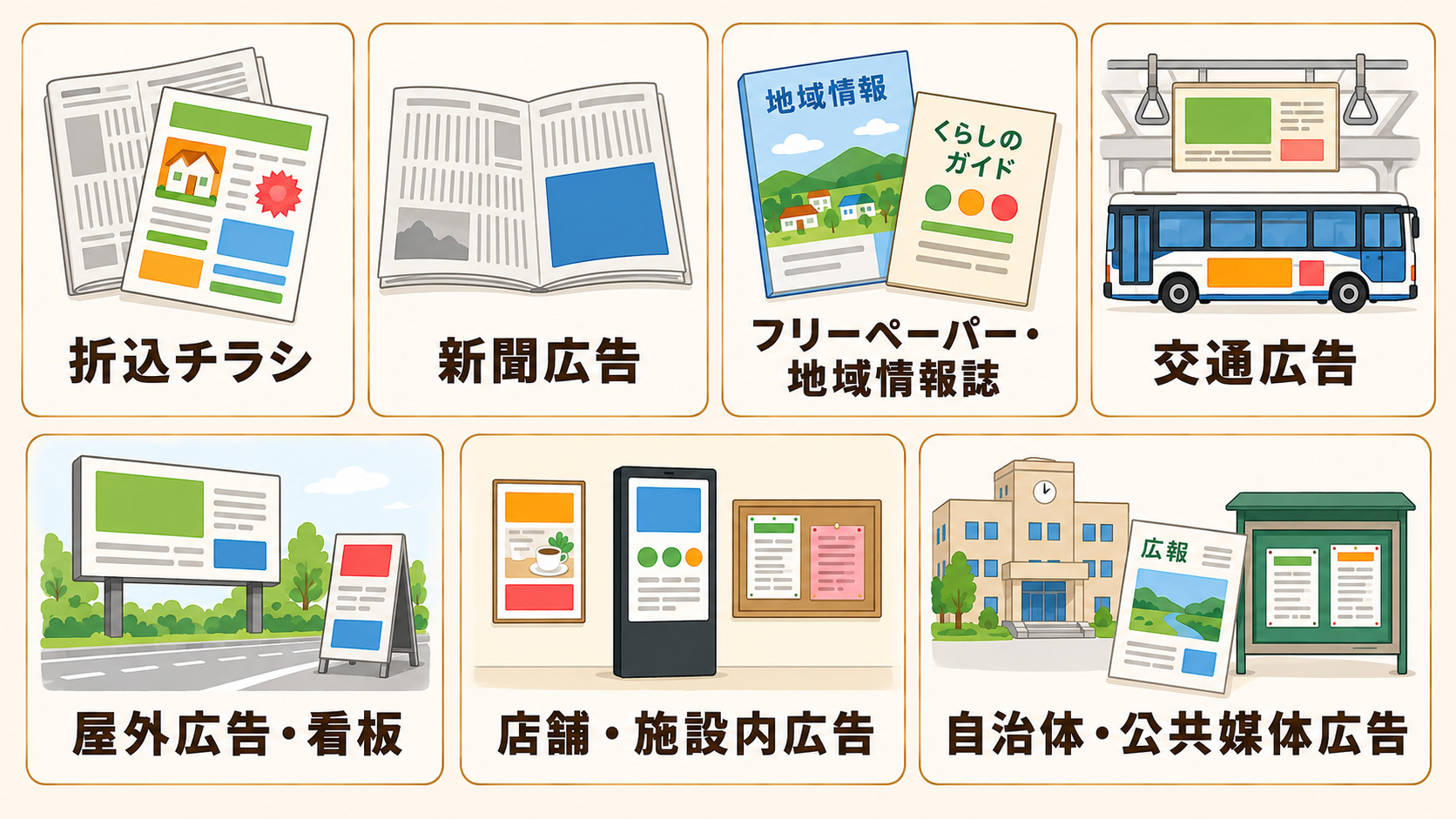 甲賀市で使えるオフライン広告の種類