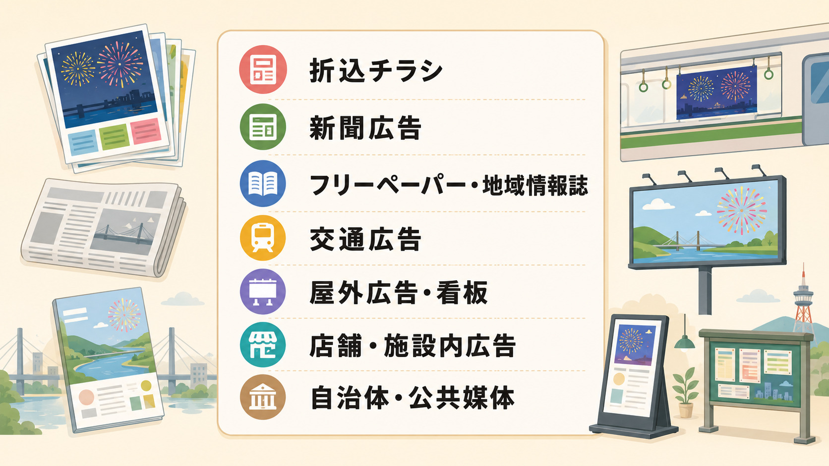 長岡市で使えるオフライン広告の種類