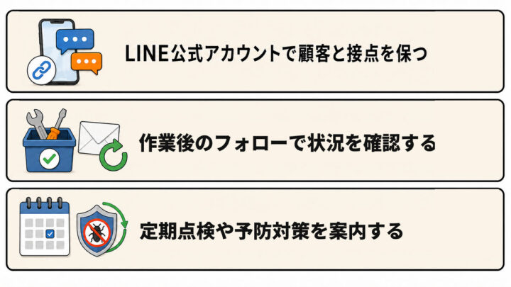 害虫駆除の集客で取り組むリピート戦略