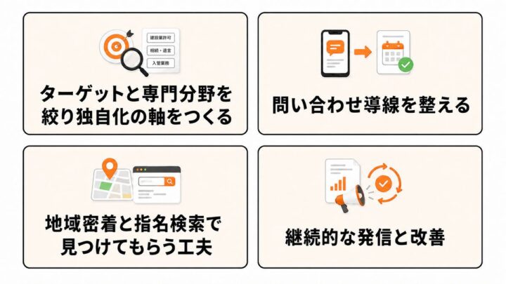 行政書士の集客で成果を出すコツ