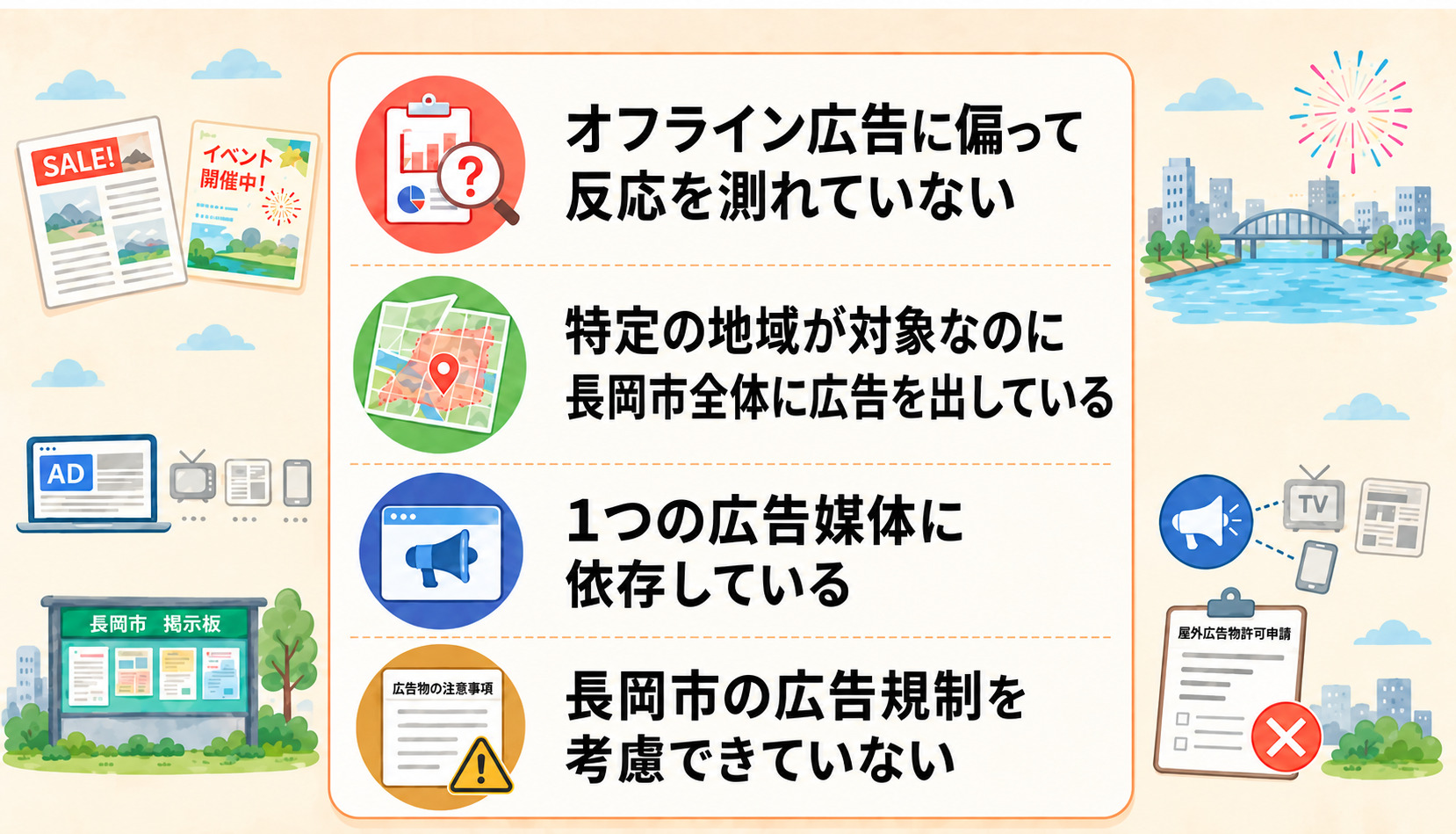 長岡市の広告でよくある失敗と改善のポイント