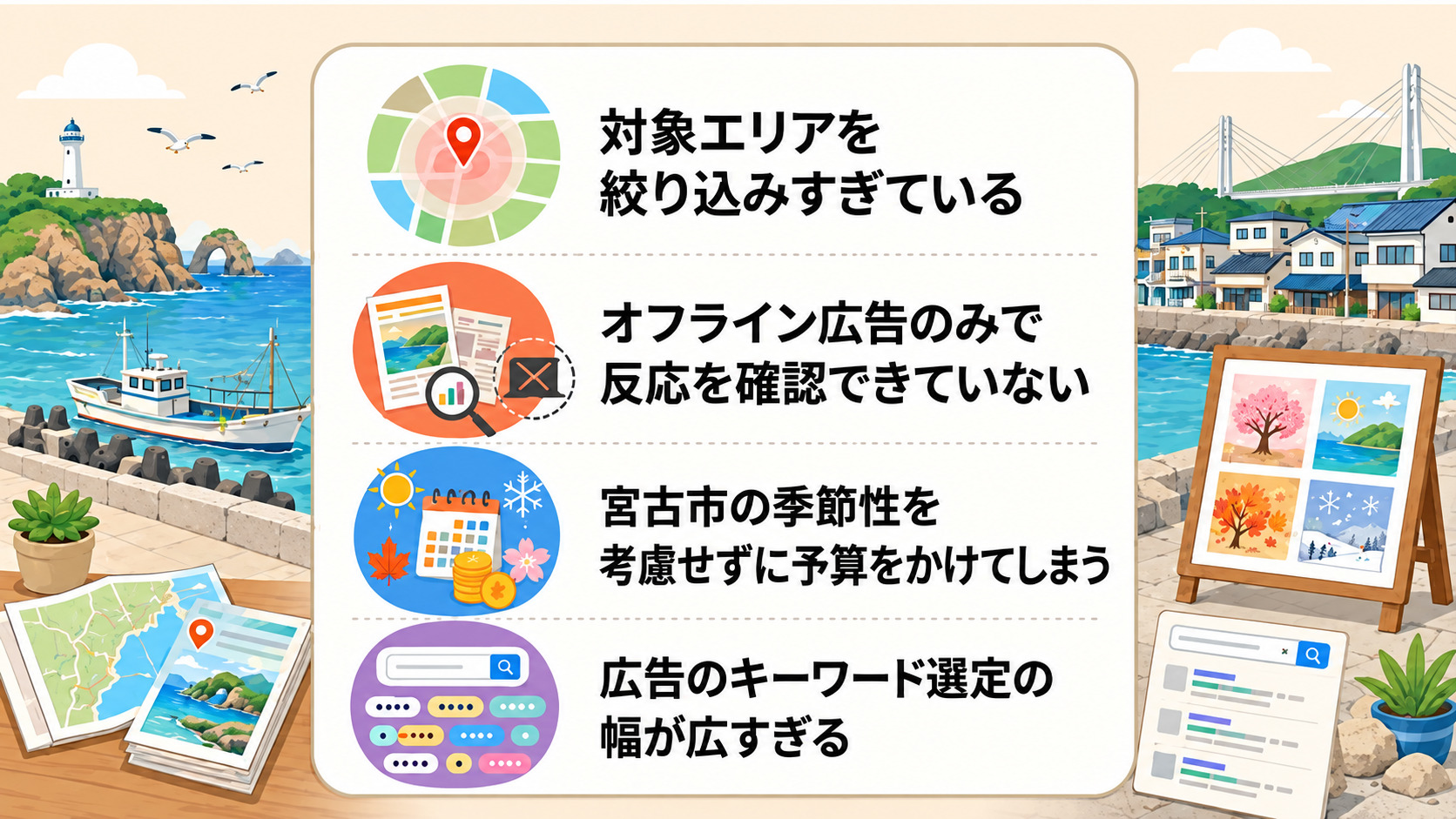 宮古市の広告でよくある失敗と改善のポイント