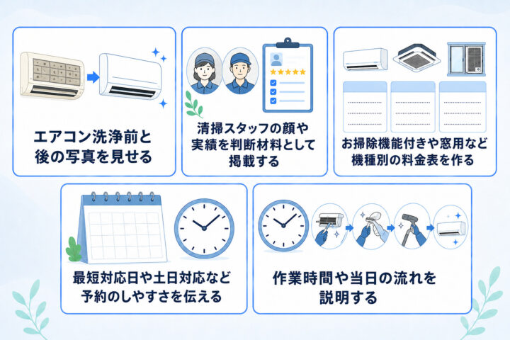 エアコンクリーニングの営業で依頼につなげるポイント