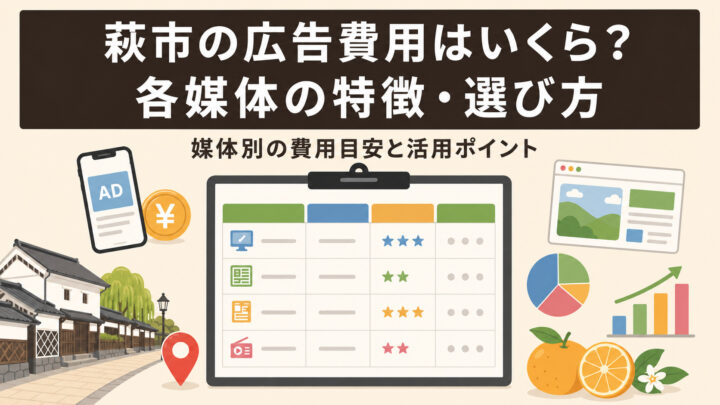 萩市の広告費用はいくら？各媒体の特徴・選び方の画像