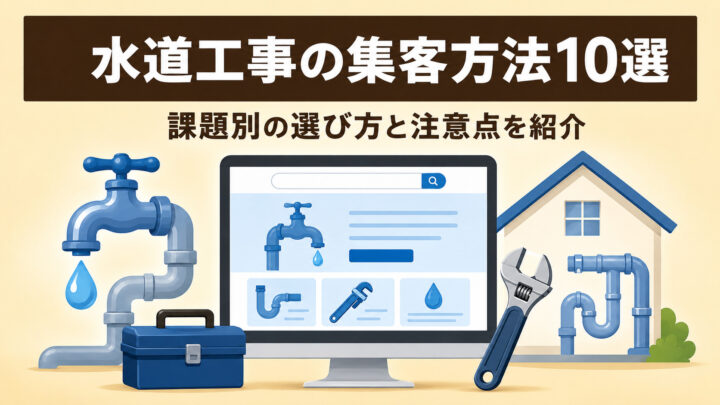 水道工事の集客方法10選｜課題別の選び方と注意点を紹介の画像
